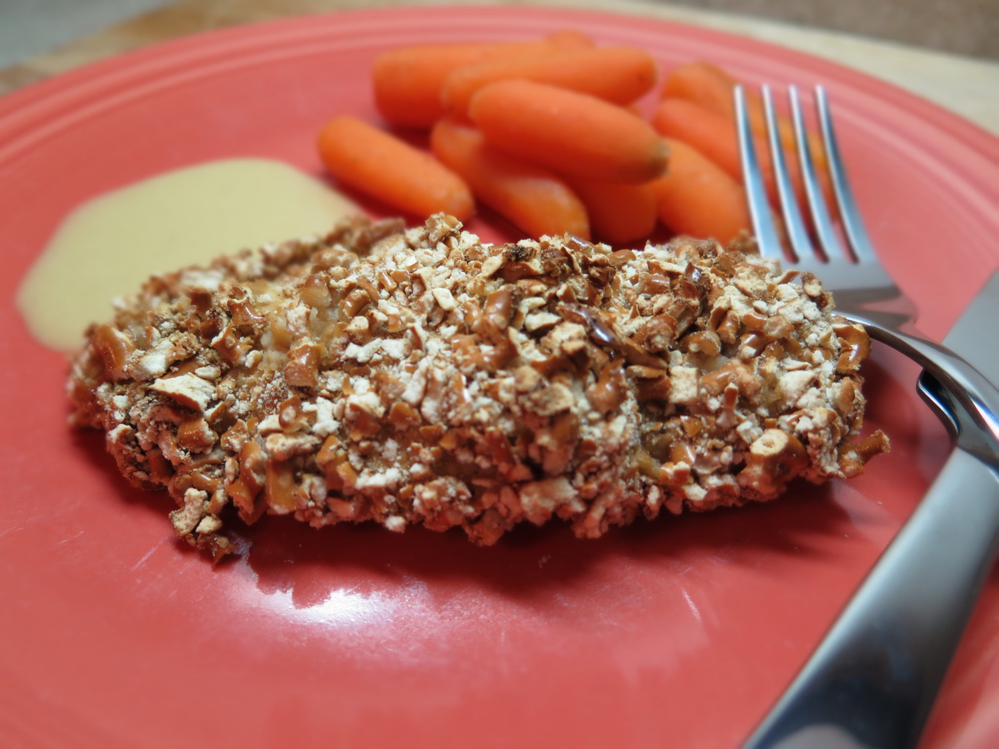 Pretzel Coated Chicken with Honey Mustard Sauce Fun in Key West